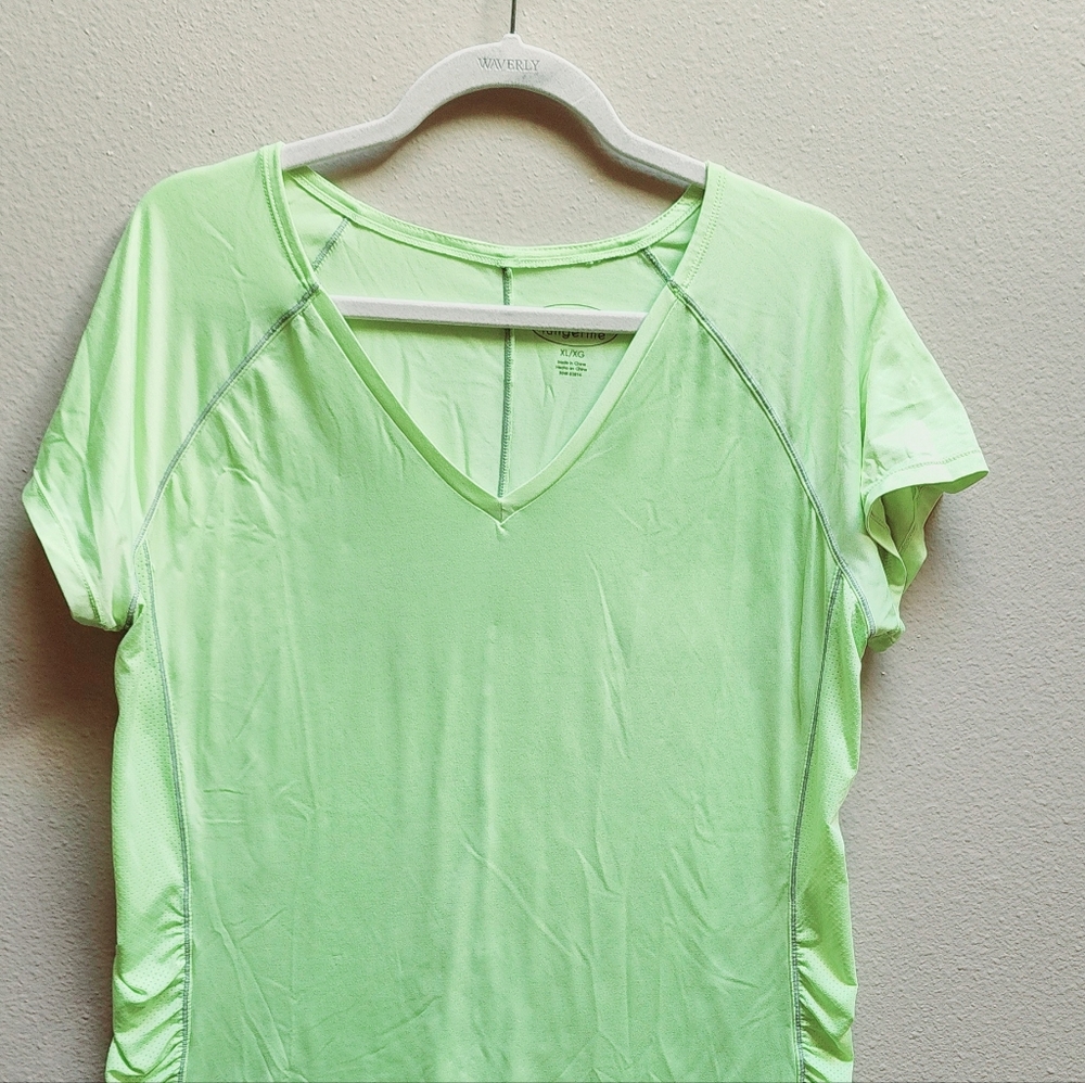 Sz XL Tangerine Light Green T-shirt